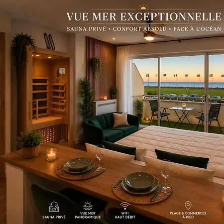 Studio Prestige Vue Ocean Sauna Prive Plage A Pied דירה *